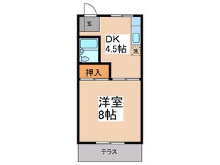 コ－ポ白百合の物件間取画像